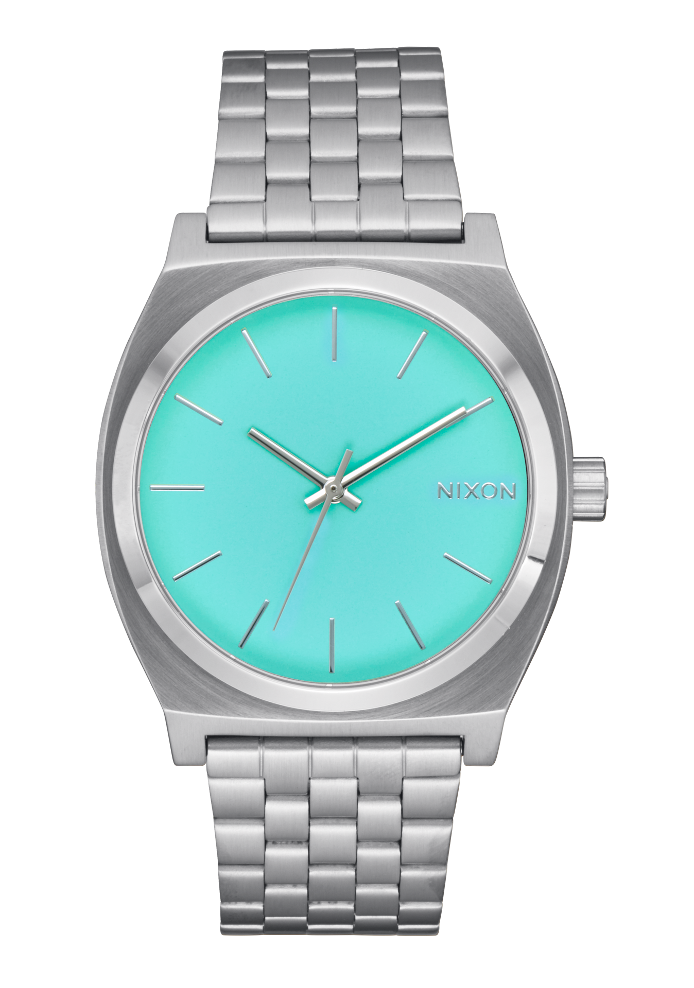 Time Teller Watch Silver Turquoise Unisex – Nixon EU - Main Image