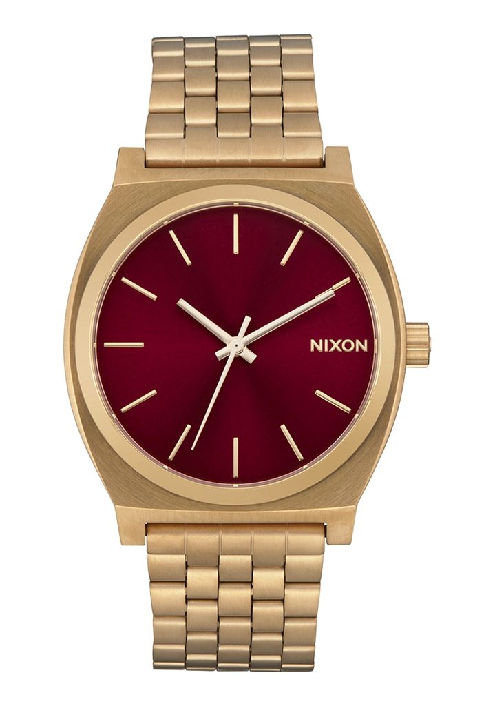 Nixon gold on sale watch red face