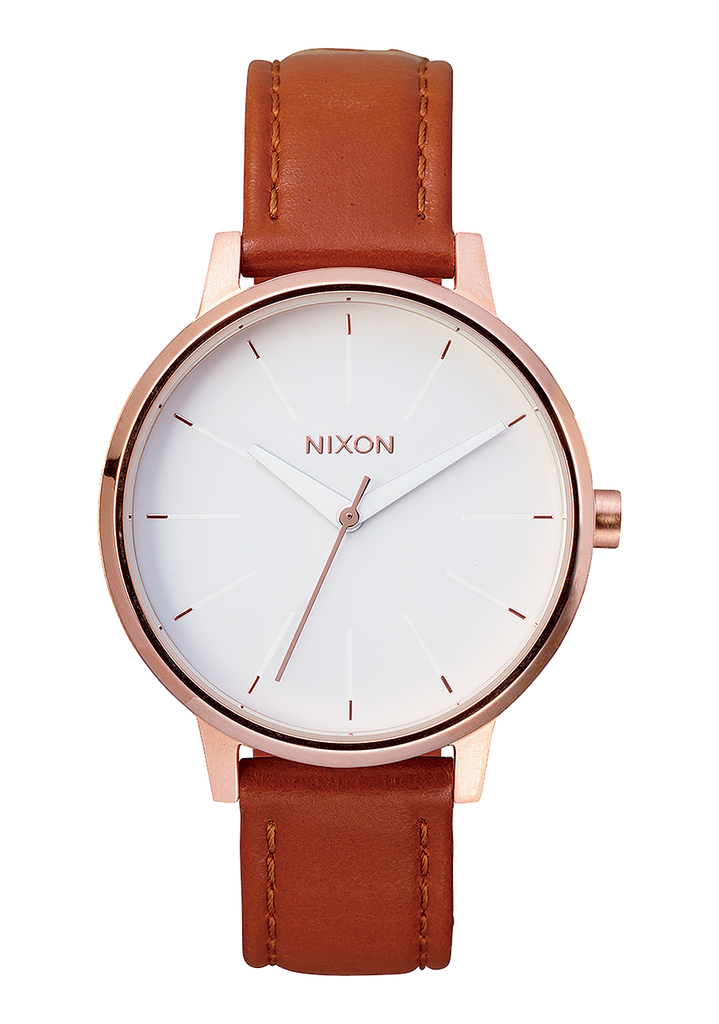 Kensington Leather - Rose Gold / White