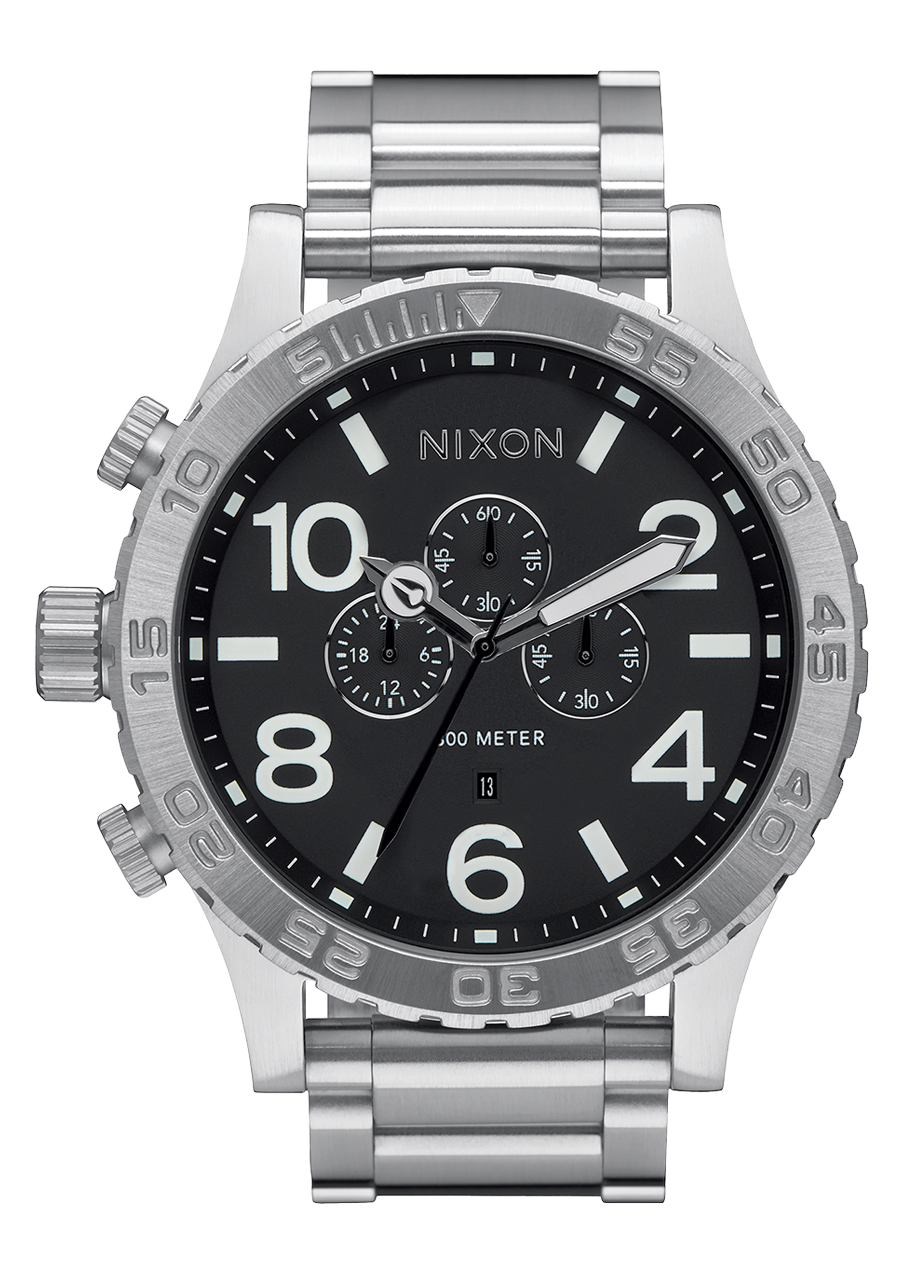 51-30 Chrono Watch | Black | Men's Stainless Steel – Nixon EU 51-30 Chrono Watch | Black | Men's Stainless Steel – Nixon EU