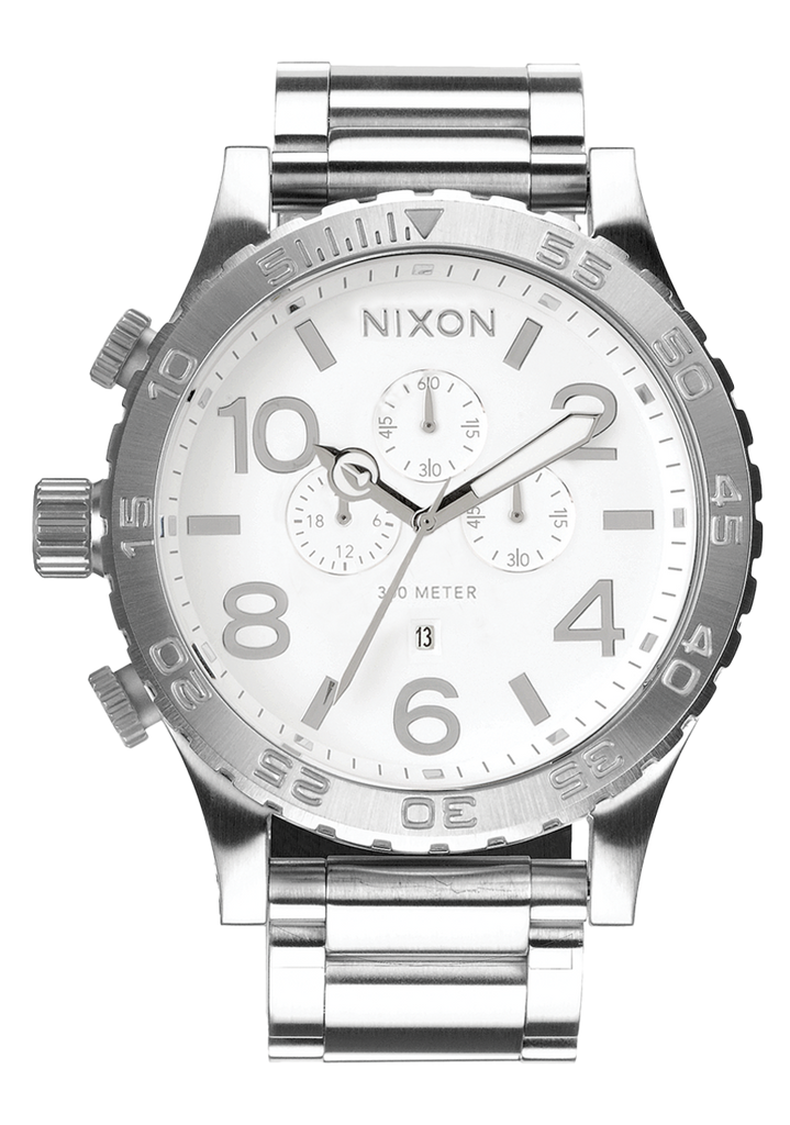Silver watch with white 2025 face