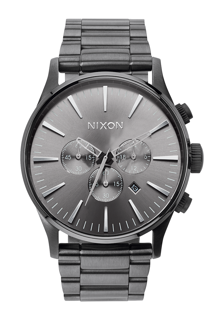 Sentry Chrono Watch | All Gunmetal | Men's Stainless Steel – Nixon UK