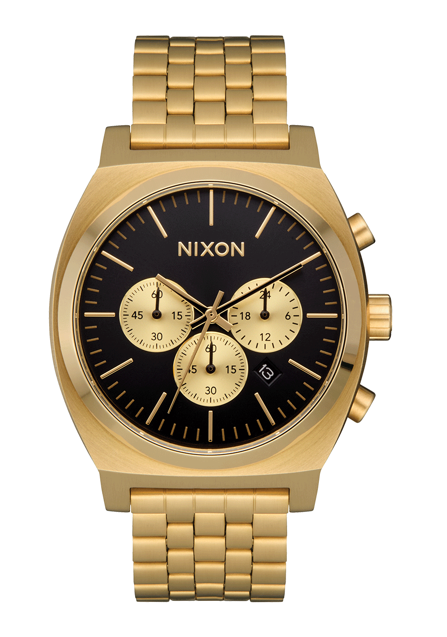 Time Teller Chrono Watch | Gold / Black / Gold | Chronograph