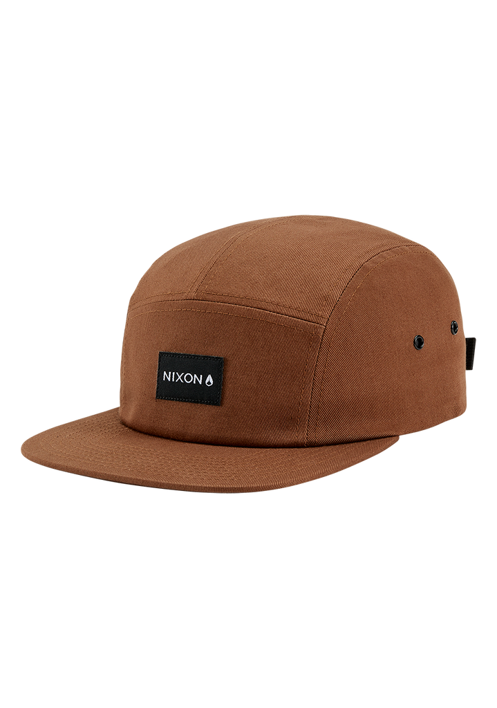 Mikey 5 Panel Hat | Brown – Nixon UK