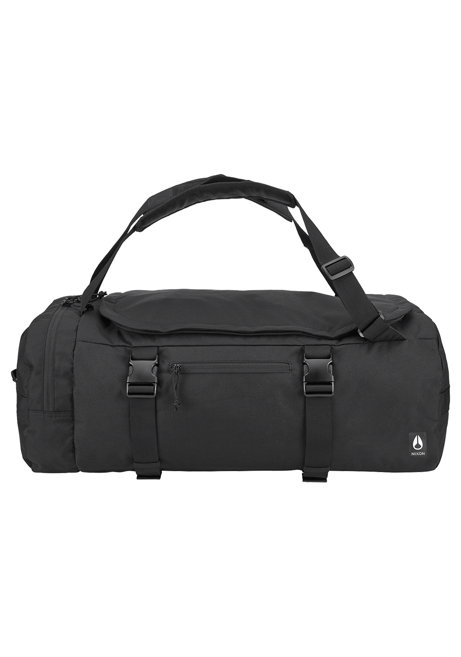 Escape 60L Duffel Black REPREVE Recycled Plastic Bottles Nixon UK