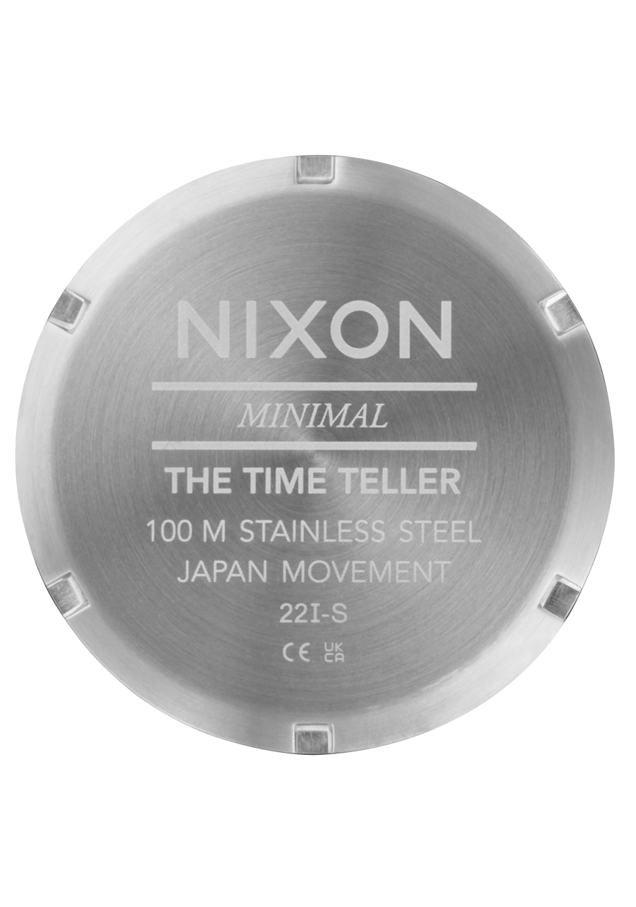 Nixon minimal the time teller 100m stainless steel japan movement hot sale