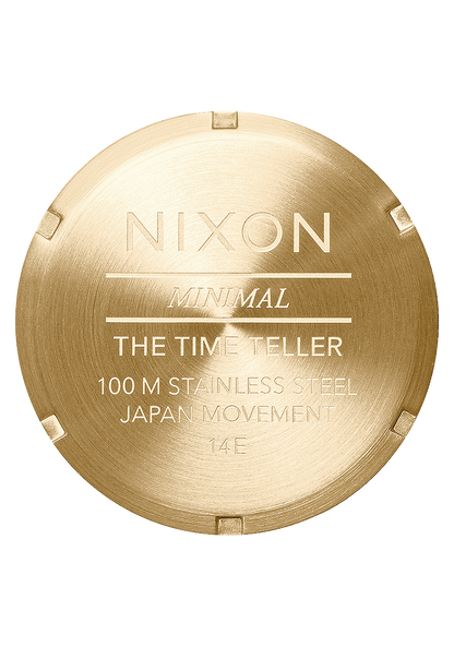 Time Teller Watch All Light Gold Cobalt Unisex Stainless Steel Analog Nixon UK