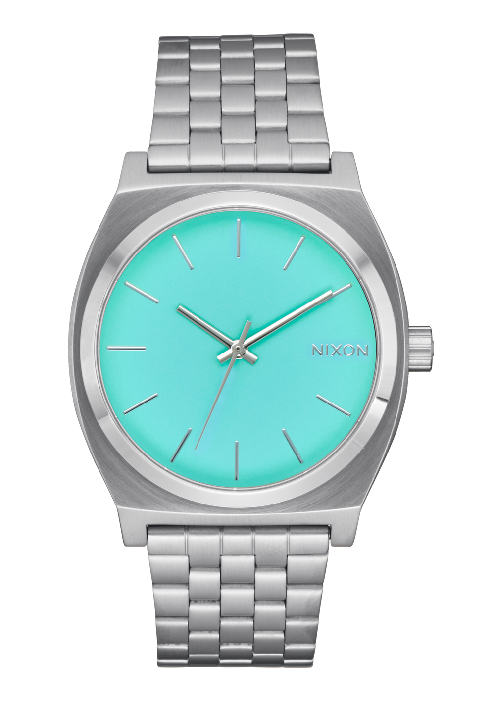 Silver and 2025 turquoise watch