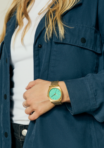 Time Teller - Gold / Turquoise / Gold View 8