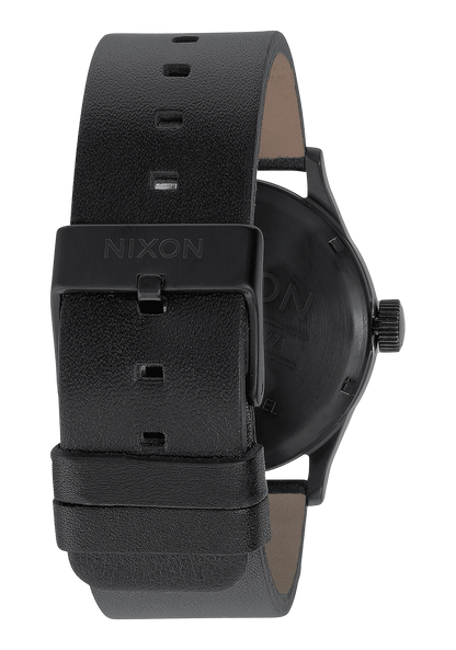 Sentry Leather Watch All Black Men s Leather Nixon UK