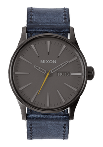 Sentry Leather - Gunmetal / Navy View 1