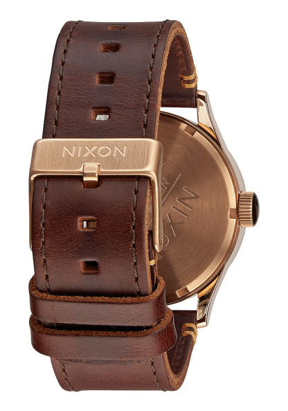 Sentry Leather - Rose Gold / Gunmetal / Brown View 3