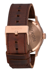 
Nixon Sentry Leather Watch - Analog - Rose Gold / Navy / Brown - View 3