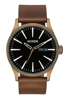 Nixon watches leather strap hotsell