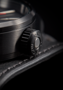 
Nixon Sentry Leather Watch - Analog - Black / Red / Seek & Destroy - View 11