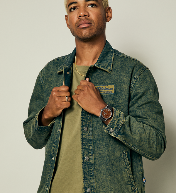 Sentry Leather - Silver / Rosewood / Black