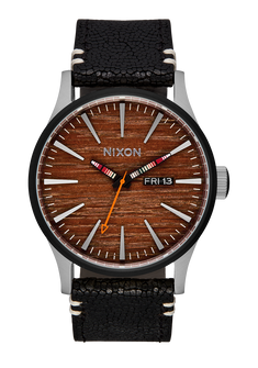Sentry Leather - Silver / Rosewood / Black