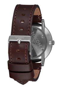 
Nixon Porter Leather Watch - Analog - Navy / Brown - View 3