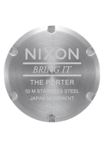 
Nixon Porter Leather Watch - Analog - Navy / Brown - View 4