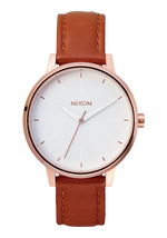 Kensington Leather - Rose Gold / White