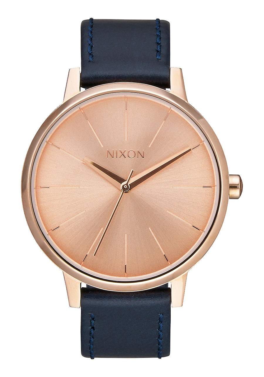 
Nixon Kensington Leather Watch - Analog - Rose Gold / Navy - View 1