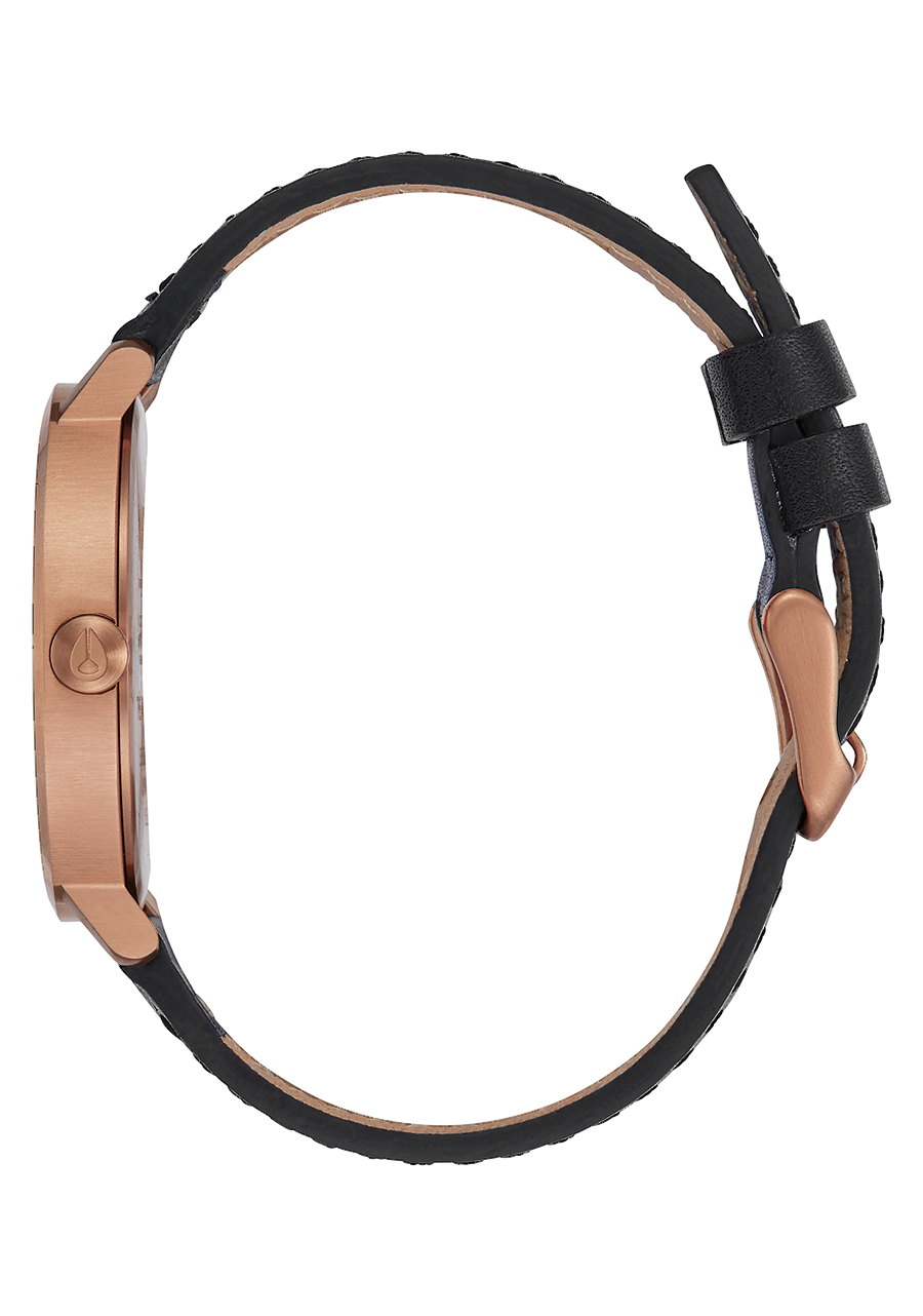 
Nixon Arrow Leather Watch - Analog - Rose Gold / Black - View 2