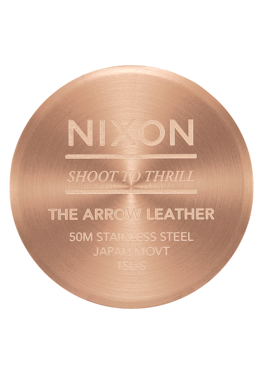 
Nixon Arrow Leather Watch - Analog - Rose Gold / Black - View 4