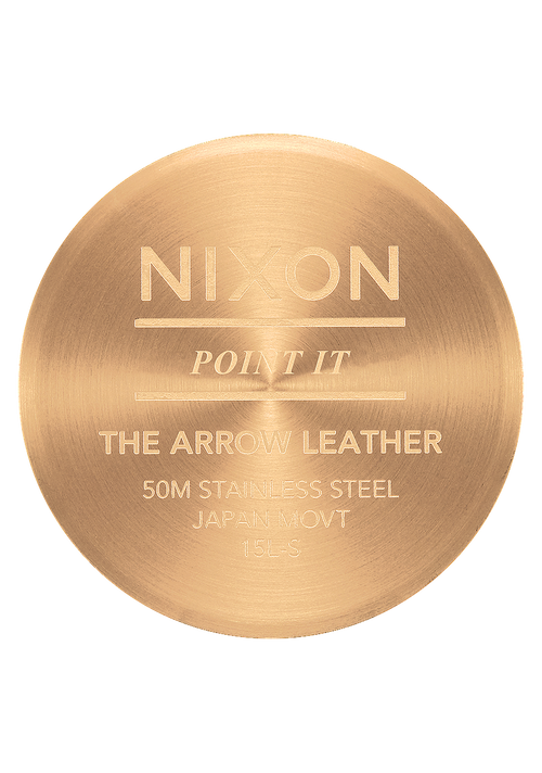 Arrow Leather - Gold / White / Saddle