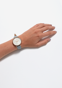 Arrow Leather - Rose Gold / Blue View 5