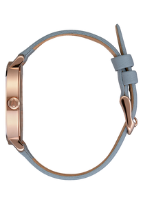 Arrow Leather - Rose Gold / Blue View 2