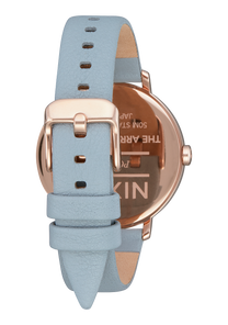 Arrow Leather - Rose Gold / Blue View 3