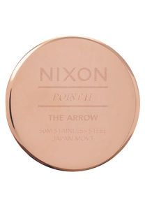 
Nixon Arrow Leather Watch - Analog - Rose Gold / White / Black - View 4