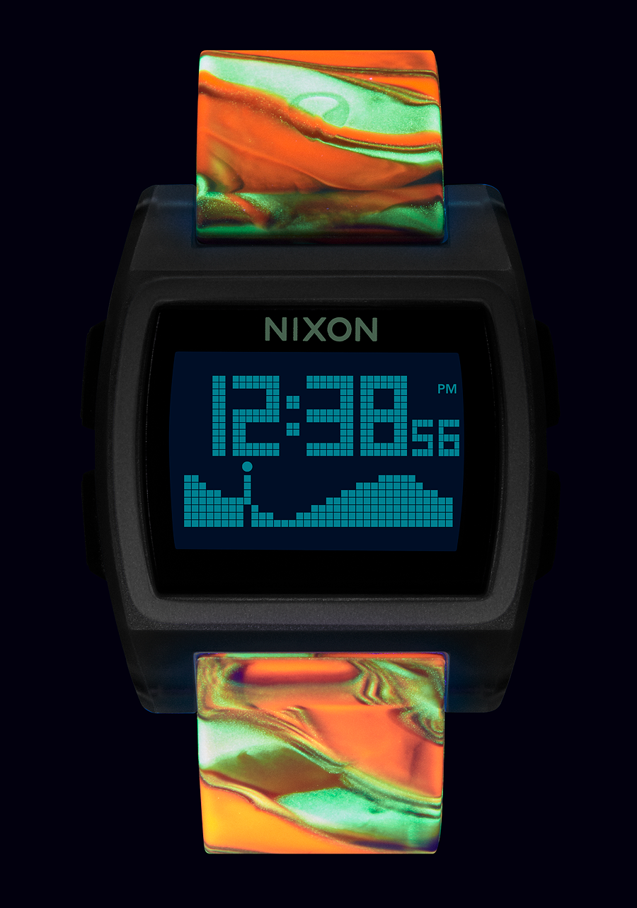 
Nixon Base Tide Watch - Digital - Orange Jellyfish - View 4