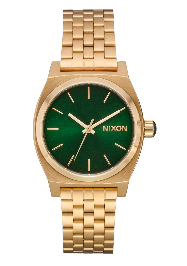 
Nixon Medium Time Teller Watch - Analog - Gold / Green Sunray - View 1