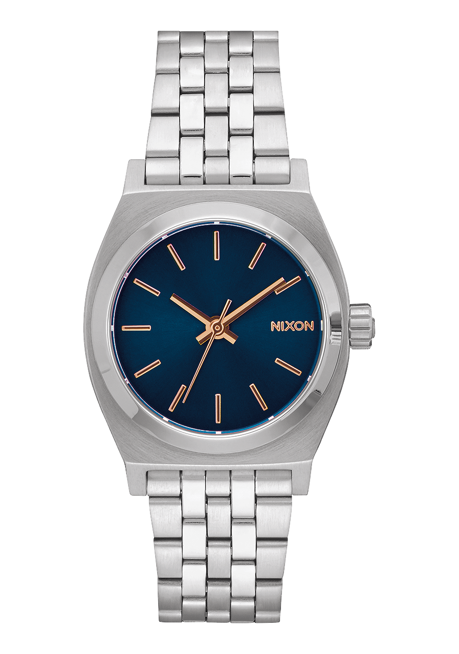 Medium Time Teller - Navy / Rose Gold View 1