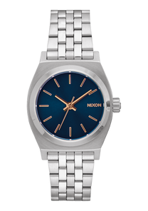 Medium Time Teller - Navy / Rose Gold View 1