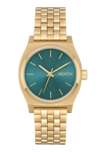Medium Time Teller - Light Gold / Turquoise