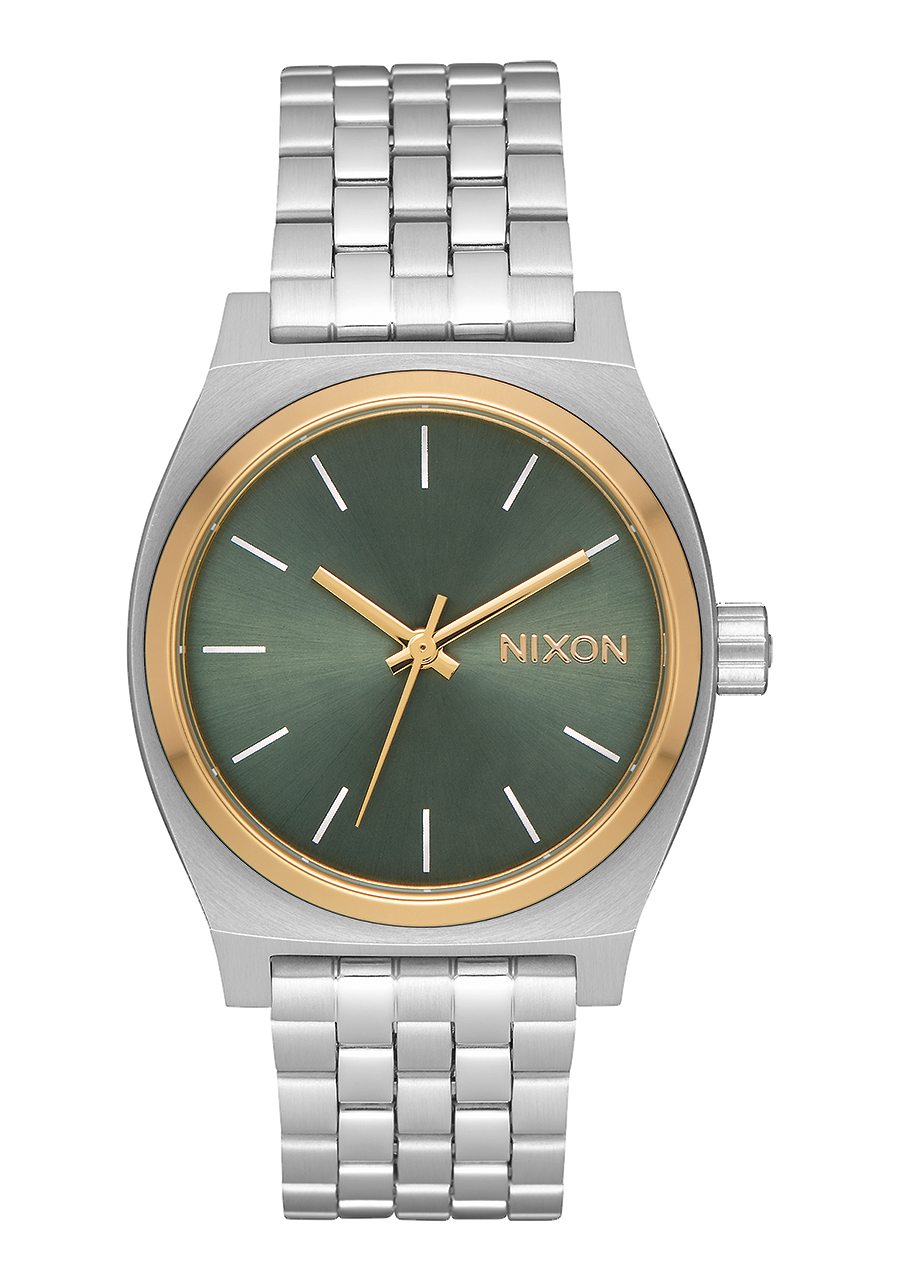 
Nixon Medium Time Teller Watch - Analog - Silver / Gold / Agave - View 1