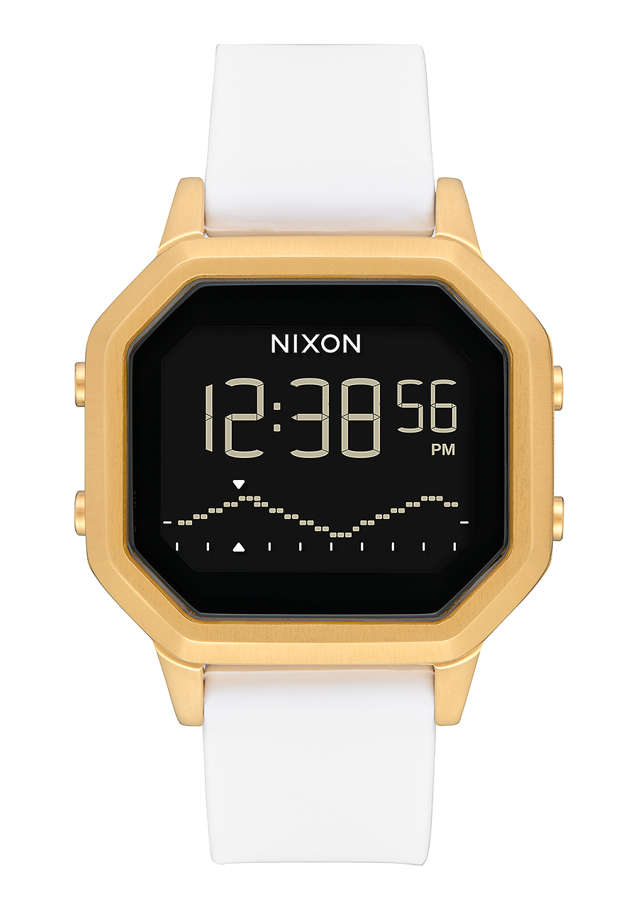 Siren Stainless Steel Watch | Gold / White | Digital – Nixon UK
