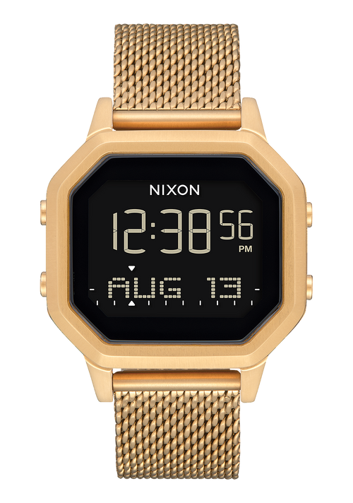 Siren Milanese Watch All Gold Digital Nixon UK