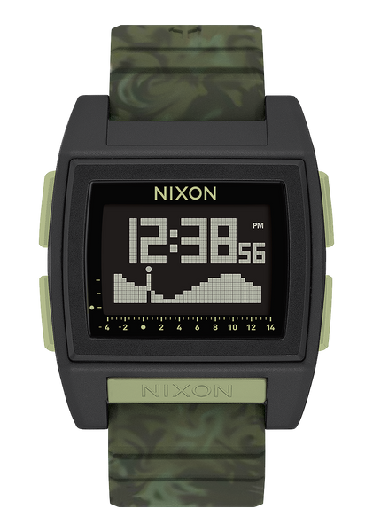 Base Tide Pro Watch Green Camo Digital Nixon UK