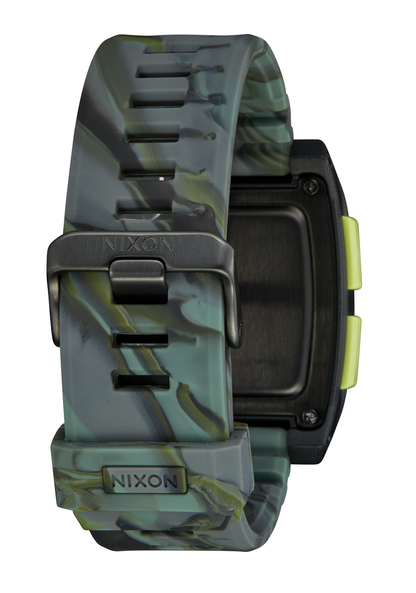 Base Tide Pro Watch Green Camo Digital Nixon UK