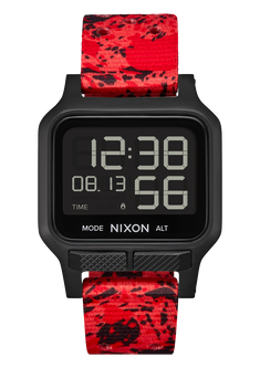 Heat Watch Black Red Digital Nixon UK