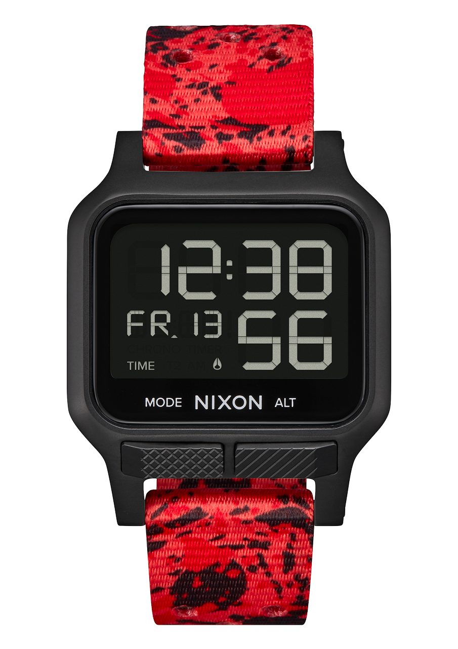 Digital watch with red digits cheap