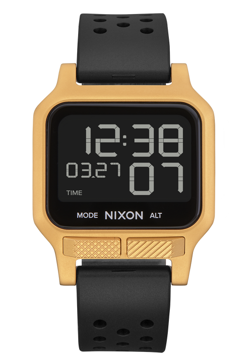 Heat Watch Gold Black Digital Nixon UK