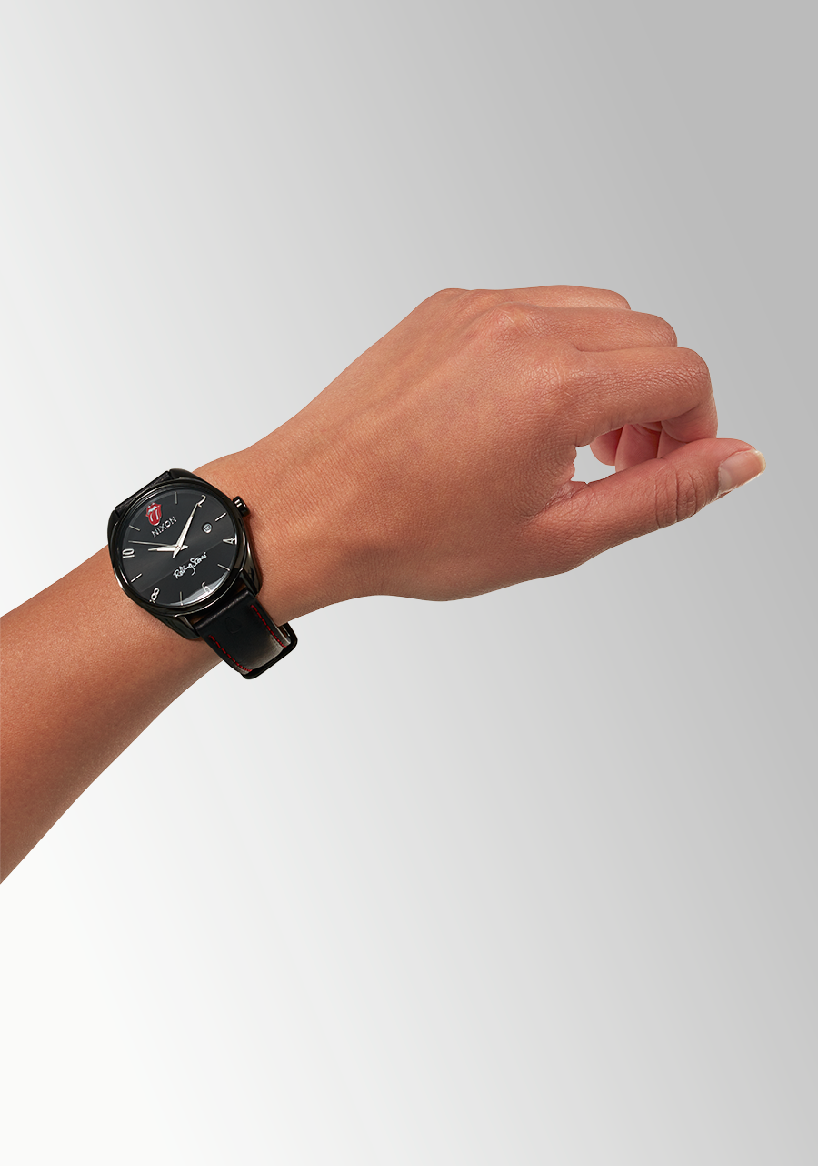 Relojes Nixon Rolling Stones Thalia Cuero Relojes Negras Que Nixon