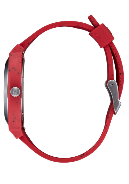 Time Teller OPP Watch Red Recycled Plastic Nixon UK