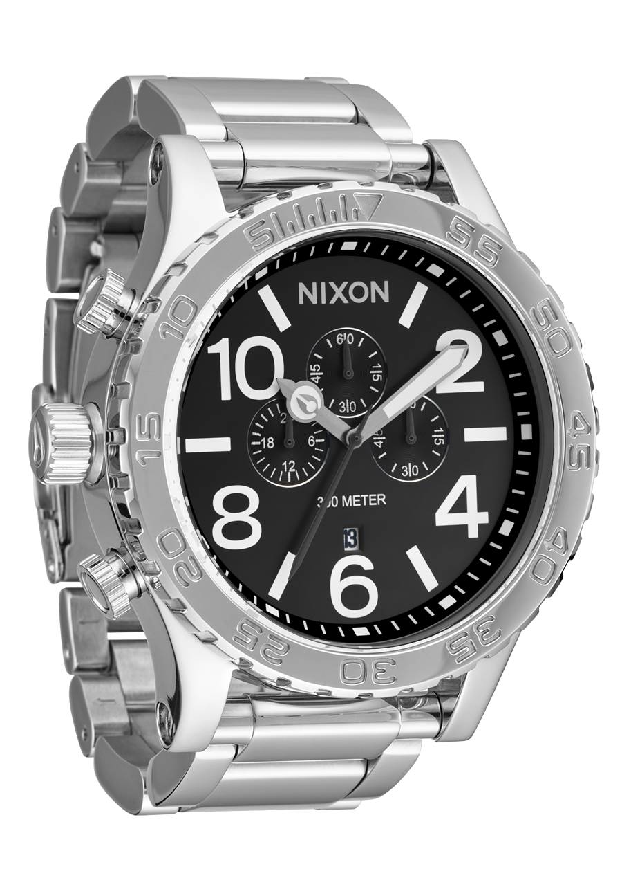 51-30 Chrono Watch | Black | Men's Stainless Steel – Nixon UK