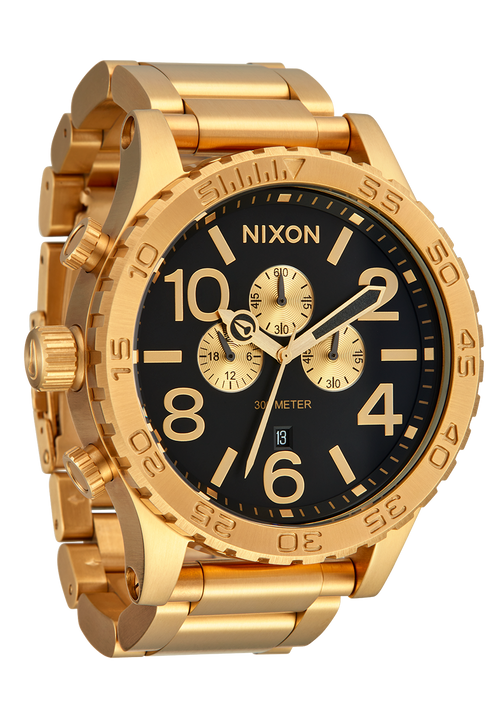 
Nixon 51-30 Chrono Watch - Analog - All Gold / Black - View 2
