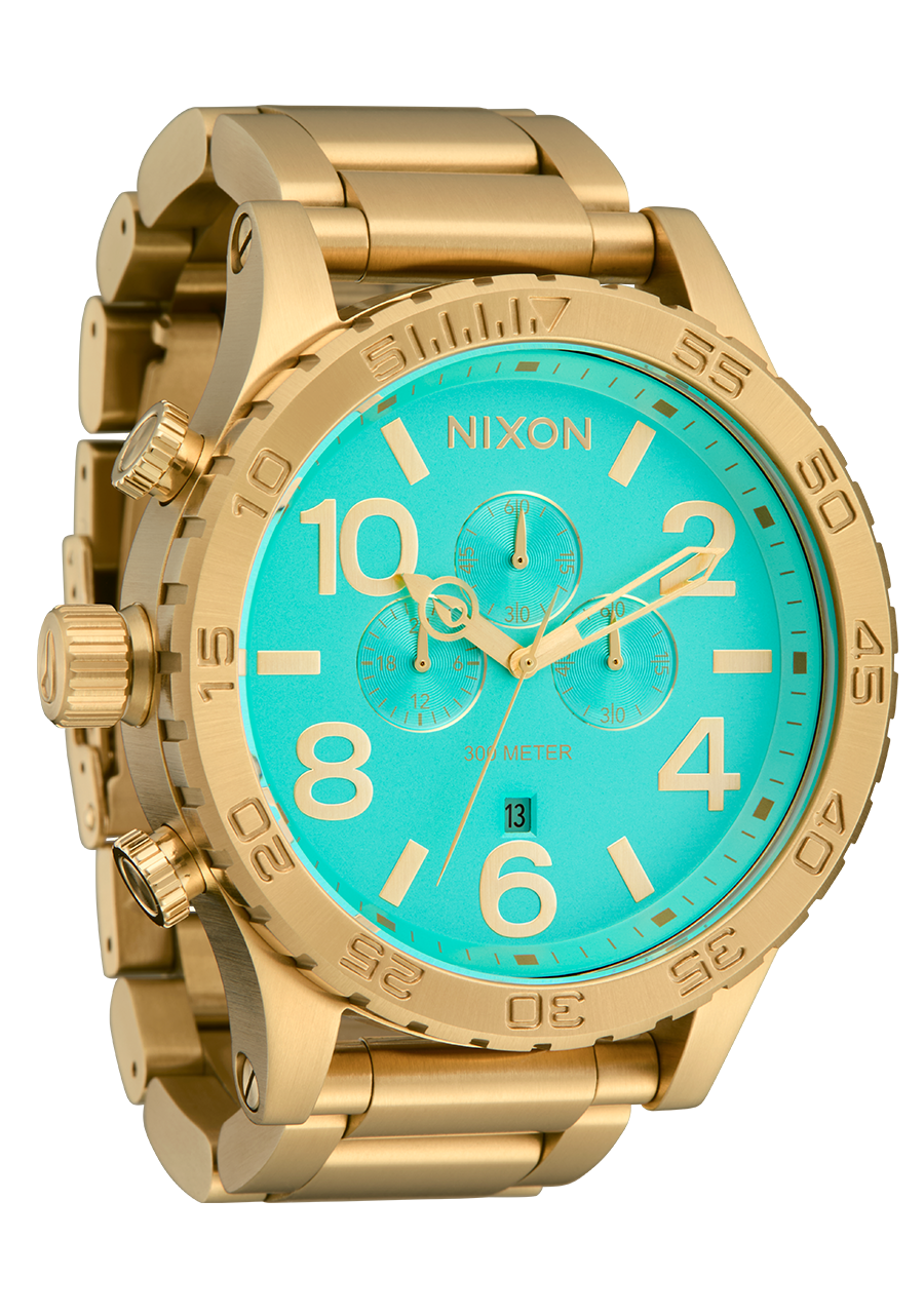 51-30 Chrono - Gold / Turquoise / Gold View 2